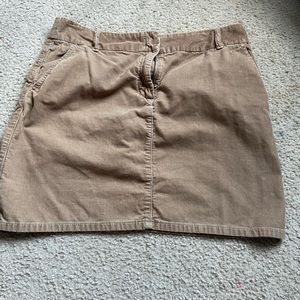 light brown corduroy skirt